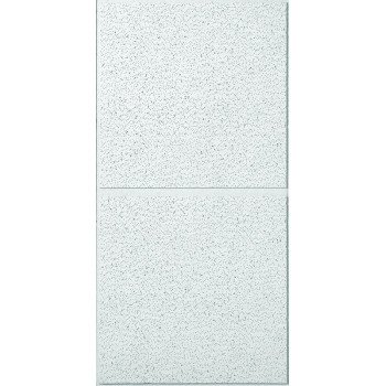 USG R2742 Ceiling Panel, 4 ft L, 2 ft W, 3/4 in Thick, Fiberboard, White/Beige/Gray