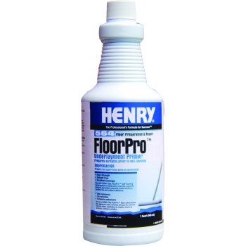 Henry FloorPro 12166 Underlayment Primer, 1 qt Bottle, Light Pink, Liquid, 400 to 500 sq-ft Coverage Area