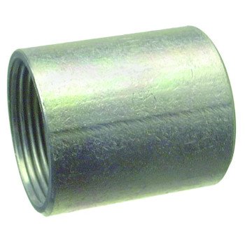 Halex 64015 Rigid Conduit Coupling, 1-1/2 in Threaded, 2.15 in OD, Steel, Galvanized