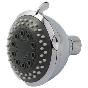 Boston Harbor TS02213CP Shower Head, 1.75 (6.6) 80 gpm (L/MIN) psi, 1/2-14 NPT Connection, Threaded, 3-Spray Function