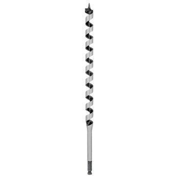 Irwin 3043011 Auger Drill Bit, 7/8 in Dia, 17 in OAL, Twist Flute, 1-Flute, 7/16 in Dia Shank