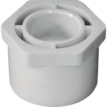 IPEX 435654 Reducing Bushing, 1-1/2 x 3/4 in, Spigot x Socket, White, SCH 40 Schedule, 150 psi Pressure