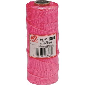 Marshalltown ML340 Mason Line, 500 ft L Line, Fluorescent Pink Line