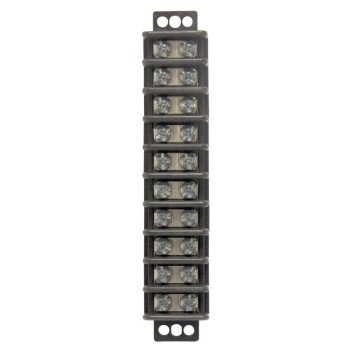 Gardner Bender GTB-410 Terminal Block, 600 V, 30 A, 10 -Pole, 2 -Row