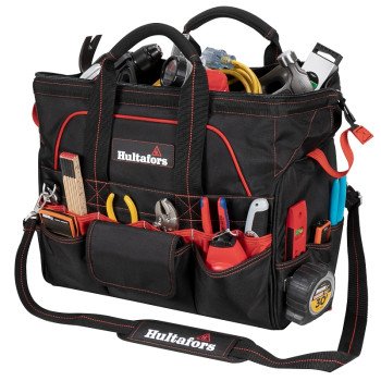 Hultafors HT5553 Pro Contractor's Closed-Top Tool Bag, 18 in H, Neoprene/Polyester