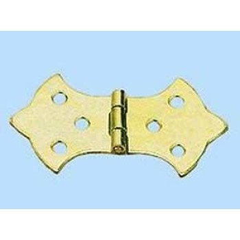 490B-R 1IN BRASS PK2 HINGE BUT