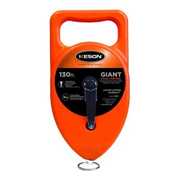 Keson G130 Chalk Line Reel, 130 ft L Line