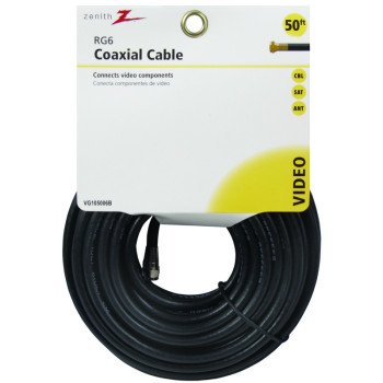 Zenith VG105006B RG6 Coaxial Cable, F-Type, F-Type