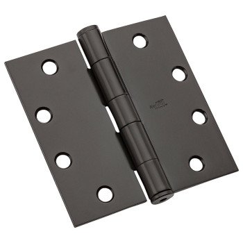 National Hardware DPB179 Series N236-018 Template Hinge, 4-1/2 in H Frame Leaf, 1.3875 in Thick Frame Leaf, Steel, 90 lb