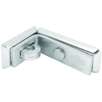 American Lock A850D Hasp Lock, 4-1/4 in L, 1-5/8 in W, Steel, Zinc, 7/16 in Dia Shackle