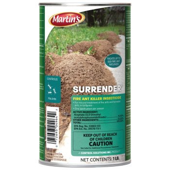 Martin's Surrender 82004964 Fire Ant Killer Insecticide, Powder, 1 lb