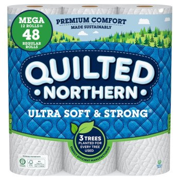 Quilted Northern 94443 Toilet Tissue, 3.8 x 4 in Sheet, 2-Ply, Paper