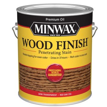 Minwax Wood Finish 710830000 Wood Stain, Red Oak, Liquid, 1 gal, Can