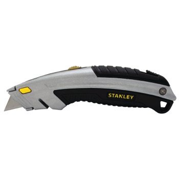 STANLEY 10-788 Utility Knife, 2-7/16 in L Blade, 3 in W Blade, Carbon Steel Blade, Ergonomic Handle, Black/Gray Handle