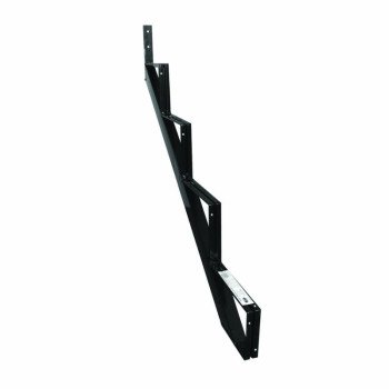 Pylex 13904 Stair Riser, 37-1/2 in H, 40 mm L, 60 mm W, Steel, Black, Baked Powder-Coated