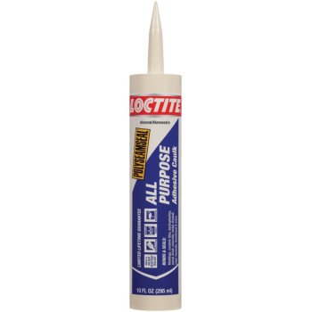 Loctite POLYSEAMSEAL 2137996 Adhesive Caulk, Almond, 5 to 7 days Curing, 40 to 100 deg F, 10 oz Cartridge