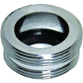 Danco 10508 Aerator Adapter, 55/64-27 x 13/16-27 in, Male, Brass, Chrome Plated