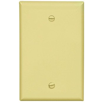 Eaton Cooper Wiring PJ13V Wallplate, 3-1/2 in L, 1/4 in W, 1 -Gang, Polycarbonate, Ivory, Box Mounting