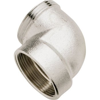 Plumb Pak PP20CP Pipe Elbow, 1/2 in, IPS, Brass, Polished Chrome