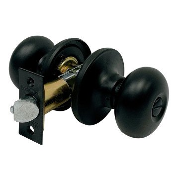 ProSource TFX910BSR4V24 Privacy Lockset, Baron Design, Knob Handle, Matte Black, Metal