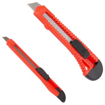 Vulcan 33-025 Utility Knife, 2-Piece, Steel (Blade), Red/Black (Handle)