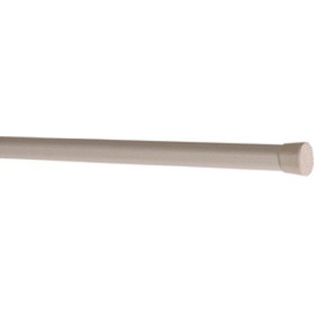 Kenney Twist & Fit Hansen KN616NP Spring Tension Rod, 5/8 in Dia, 22 to 36 in L, Plastic, White