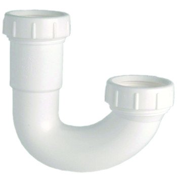 Danco 94006 J-Bend Trap, 1-1/2 in, Slip, Plastic, White