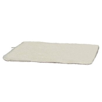 Slumber Pet ZA427 41 55 Dog Mat, 41-3/4 in L, 27-3/4 in W, Acrylic/Polyester Sherpa Cover, Natural