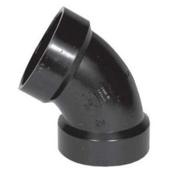 IPEX 027261 Pipe Elbow, 1-1/2 in, Hub, 60 deg Angle, ABS, SCH 40 Schedule