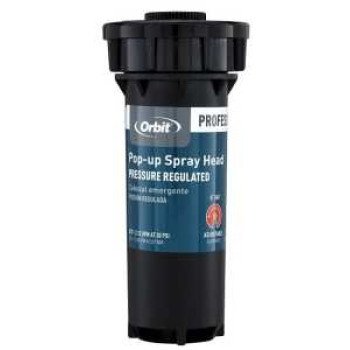 Orbit 54375 Pop-Up Spray Head Sprinkler, 1/2 in Connection, Female, 3 in H Pop-Up, 10 to 15 ft, Adjustable Nozzle