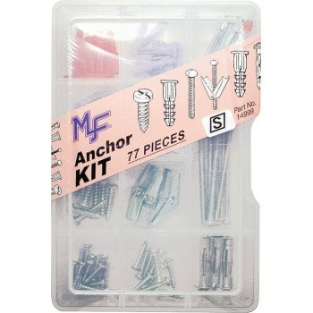 Midwest Fastener 14999 Anchor Kit, Plastic, Textured, 77-Piece