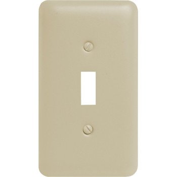 Amerelle 935TAL Wallplate, 5 in L, 2-13/16 in W, 1 -Gang, Steel, Light Almond