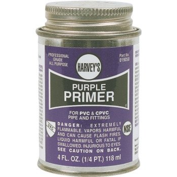 Harvey 19050-24 All-Purpose Professional-Grade Primer, Liquid, Purple, 4 oz Can