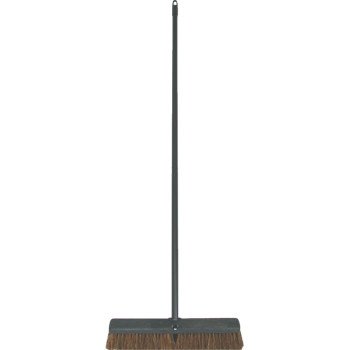 Birdwell 4018-4 Contractor Push Broom, 3 in L Trim, Synthetic Blend Fiber Bristle