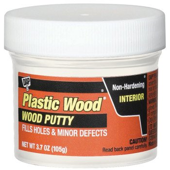 DAP 7079821245 Wood Putty, Solid, Mild, Pleasant, White, 3.7 oz, Tub