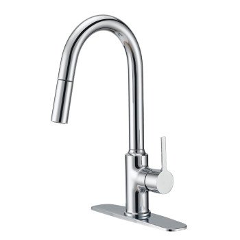 Boston Harbor FP4AF227CP Contemporary Pull-Down Kitchen Faucet, 1.8 gpm, 1 -Faucet Handle, 1 or 3 Hole -Faucet Hole