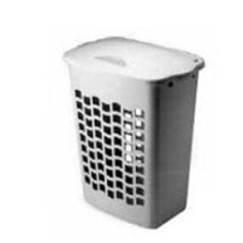 Rubbermaid FG2656TPWHT Cloth Hamper, 2.2 bu Capacity, Plastic Bag, White, 14.2 in W, 25.2 in H, 21-1/2 in D