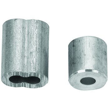 Campbell B7675454 Cable Ferrule and Stop Set, 1/4 in Dia Cable, Aluminum