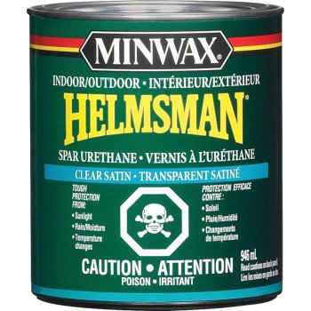 Minwax Helmsman 42003M444 Spar Urethane, Satin, Clear, 946 mL, Can