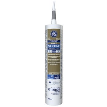 GE Silicone II SE2192 Window and Door Sealant, Light Gray, 10.1 oz