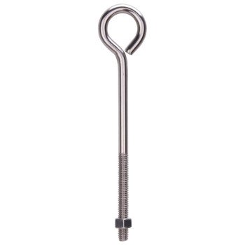 ProSource LR300 Eye Bolt, 9.5 mm Thread, Machine Thread, 3 in L Thread, 2-1/8 in Dia Eye, 439 lb Working Load