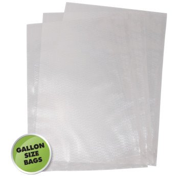 Weston 30-0102-W Vacuum Seal Bag, 16 in L, 11 in W, Plastic, Clear