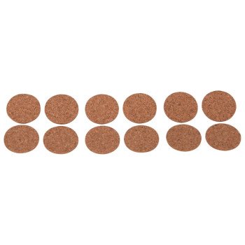 ProSource FE-50702-PS Furniture Pad, Cork, Brown, 1 in Dia, 5/64 in Thick, Round