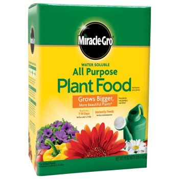 Miracle-Gro 1001193 Water Soluble All-Purpose Plant Food, 10 lb Box, Solid, 24-8-16 N-P-K Ratio