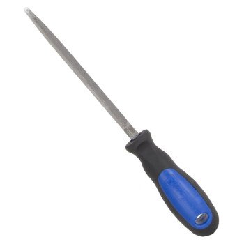 Vulcan JL-F008 File Taper, Triangle Profile, Taper Pattern, Single Cut Cut, 3/8 in W Blade, Cushion-Grip Handle