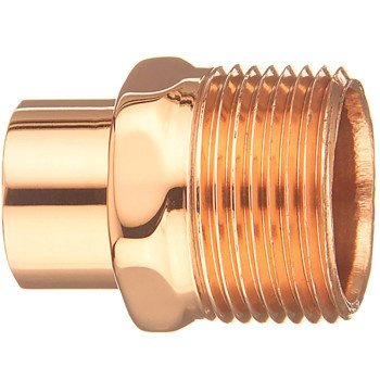 Elkhart Products 104-2 Series 30444 Street Pipe Adapter, 3/4 in, FTG x MIP, Copper