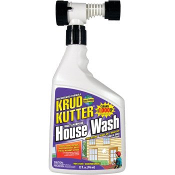 Krud Kutter HW32H/4 House Wash Cleaner, 32 oz, Can, Liquid, Mild