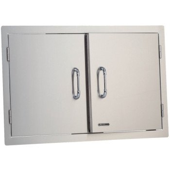 Bull 33568 Double Walled Door, 33 in L, 22 in W, 2 in H, Stainless Steel