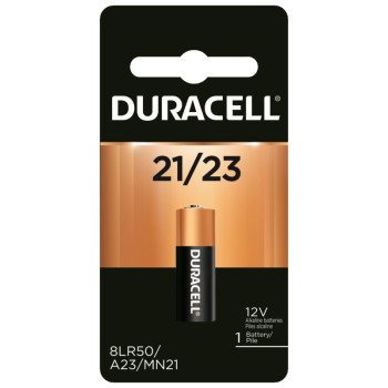 Duracell MN21BPK Battery, 12 V Battery, 33 mAh, MN21 Battery, Alkaline, Manganese Dioxide