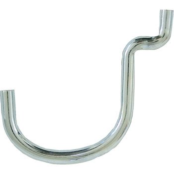 Crawford 14115 Peg Hook, 1-1/2 in Projection, 1-1/2 in L x 1/4 in W x 2 in H Dimensions, Black/Silver